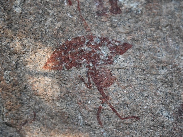 Felszeichnung Felsmalerei Matobo Hills Simbabwe