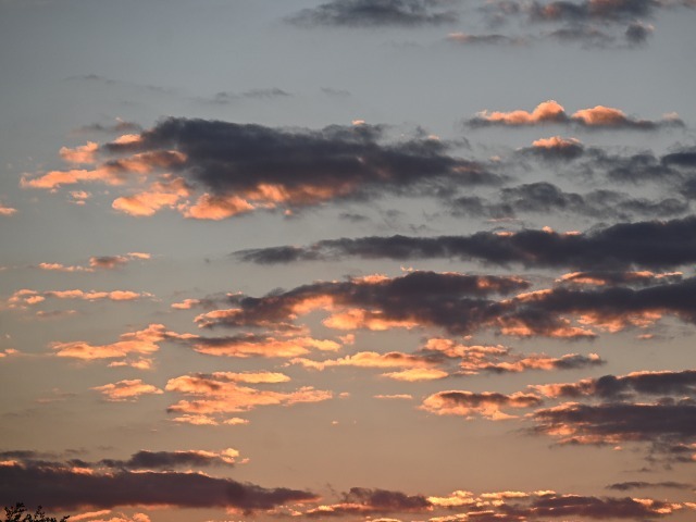 Wolken Sonnenuntergang Okavango Delta Botswana